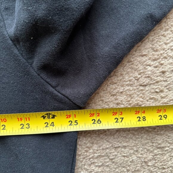 North Face Sweatshirt Mens XL Hoodie Long Sleeve Black Spellout Logo - Picture 9 of 11